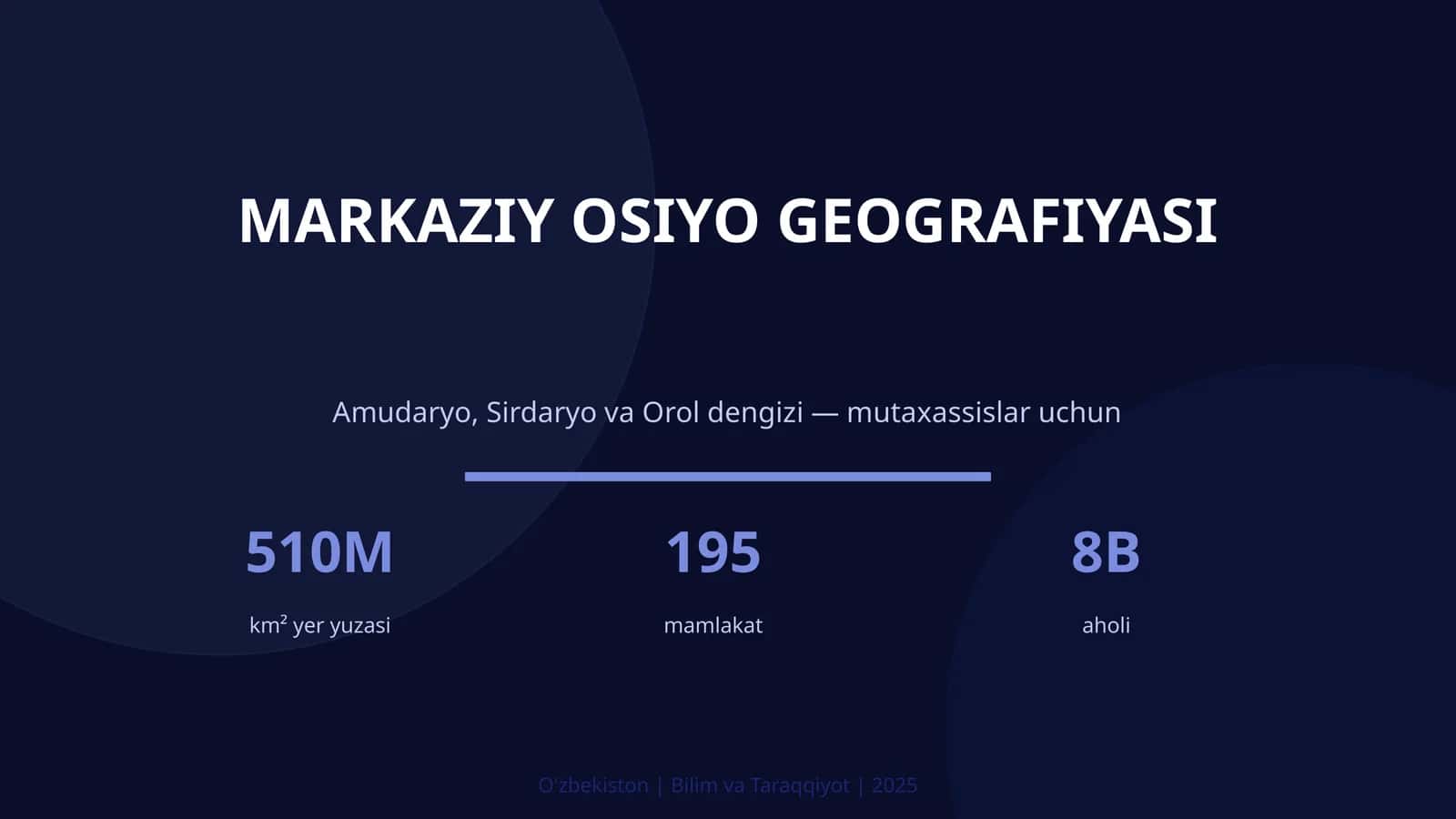 MARKAZIY OSIYO GEOGRAFIYASI 1