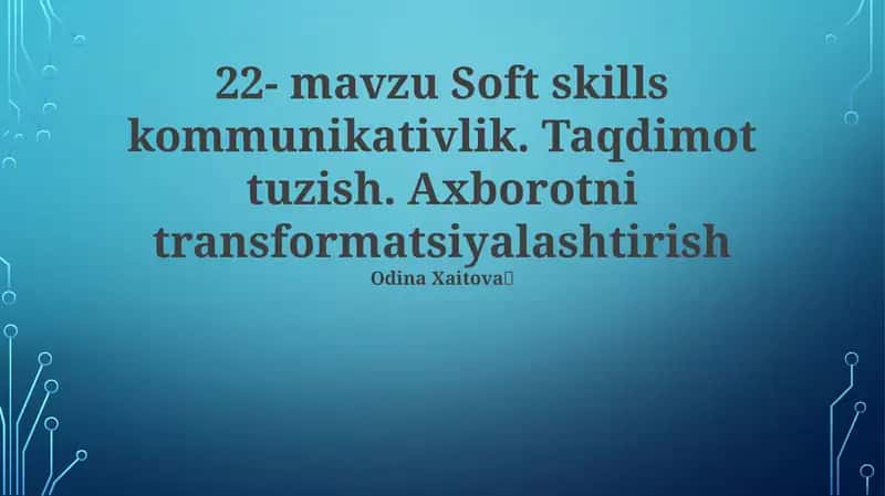 Soft skills kommunikativlik 1