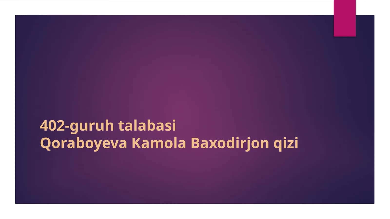 Mustaqil so’z turkumlarini takrorlash 1