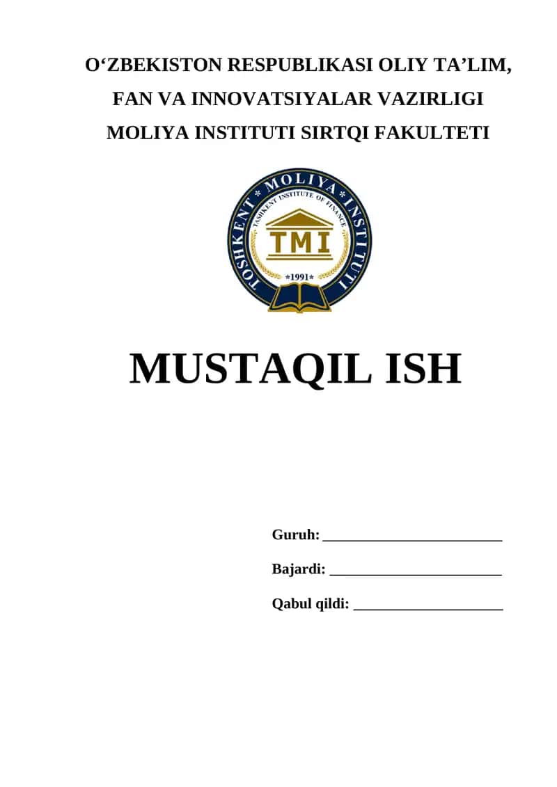 Korxona faoliyatini rejalashtirish va bashorat qilish 1