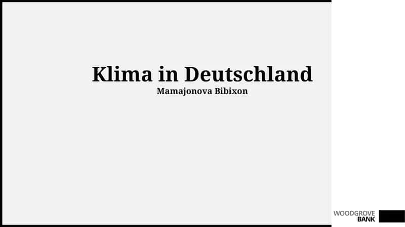 Klima in Deutschland 1
