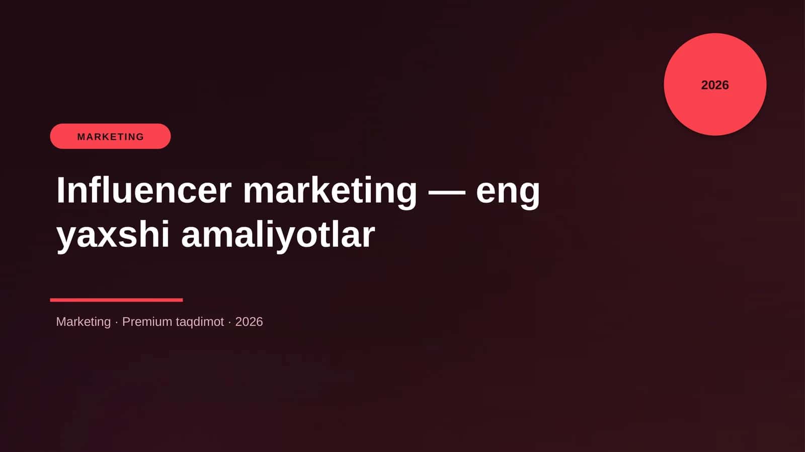 Influencer marketing — eng yaxshi amaliyotlar 1