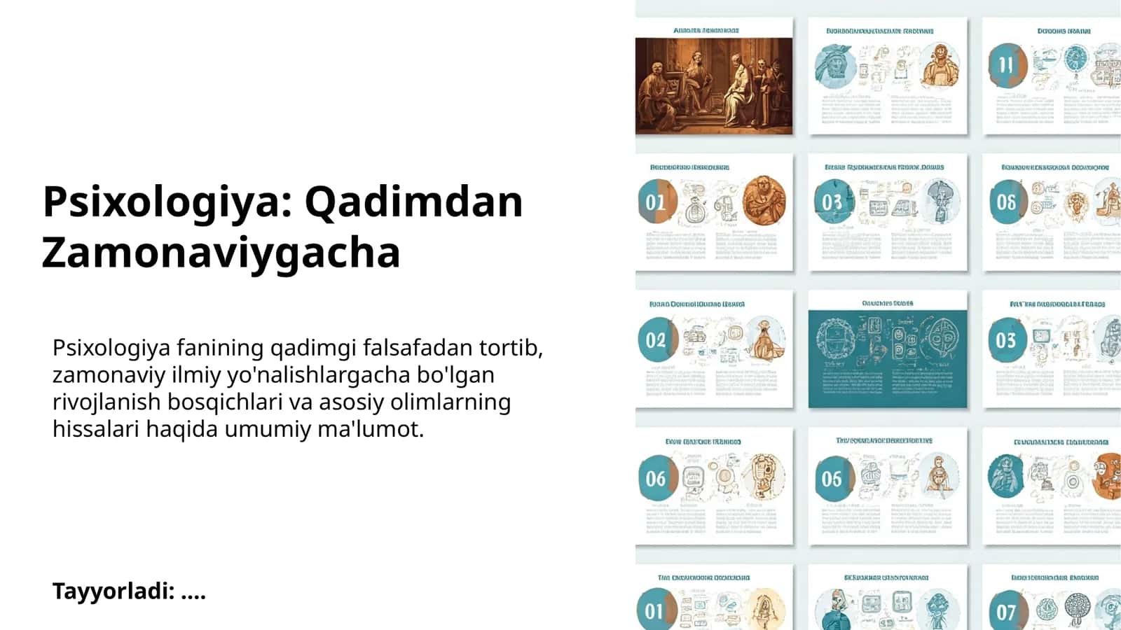 Psixologiya: Qadimdan Zamonaviygacha 1