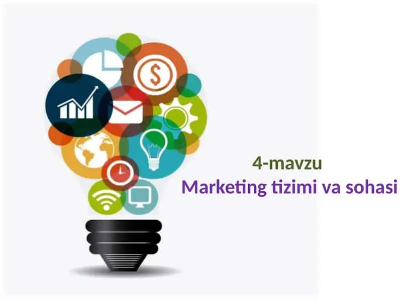 Marketing Tizimi va Sohasi 1