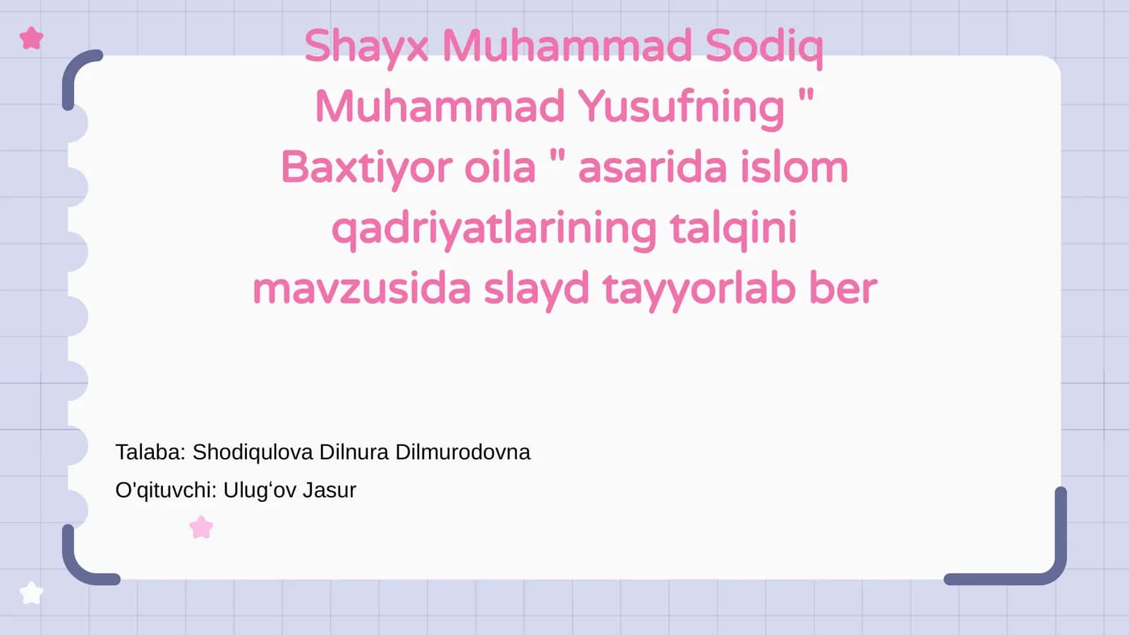 Baxtiyor oila 1