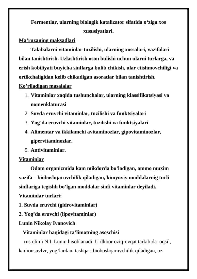 Vitaminlar 1
