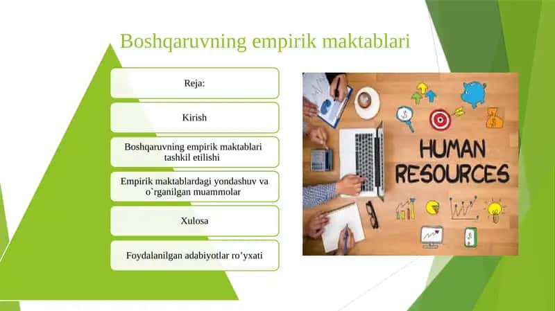 Boshqaruvning empirik maktablari 1