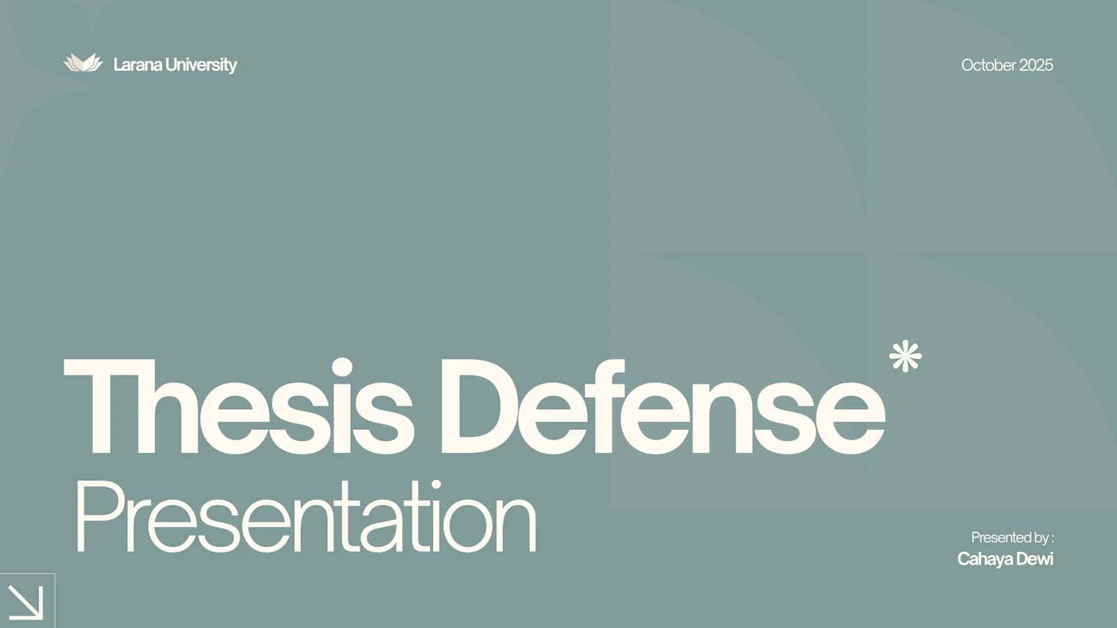 Thesis Defense Presentation 1