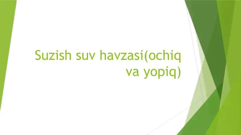 Suzish suv havzasi 1