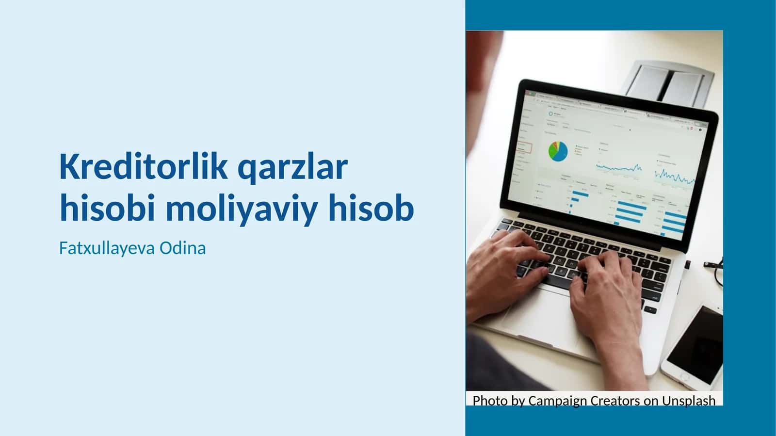Kreditorlik qarzlar hisobi moliyaviy hisob 1