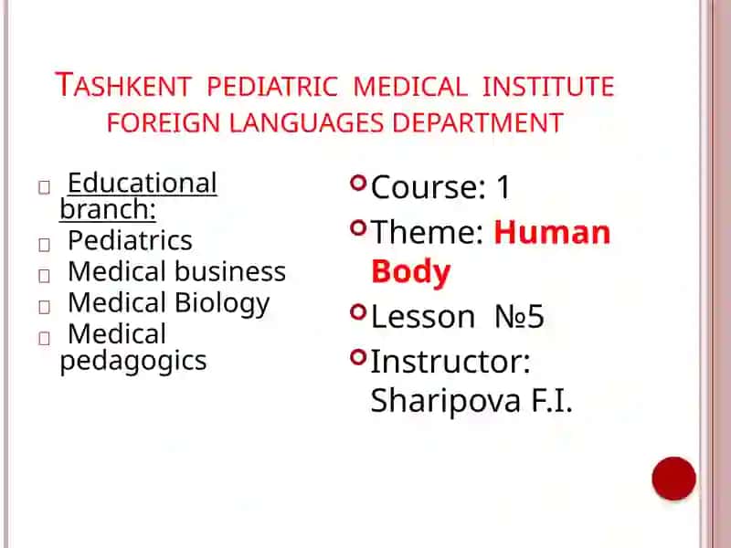 Tashkent Pediatric Medical Institute