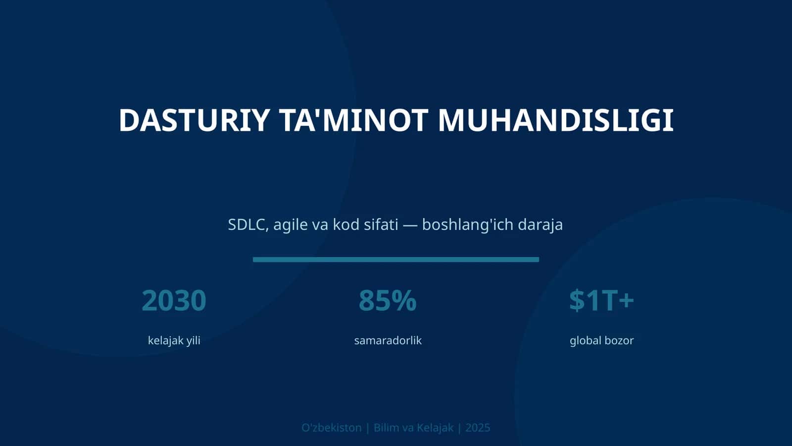 DASTURIY TA'MINOT MUHANDISLIGI 1