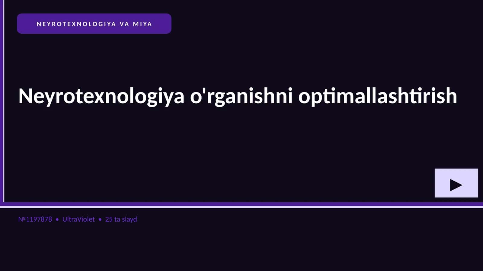 NEYROTEXNOLOGIYA VA MIYA 1