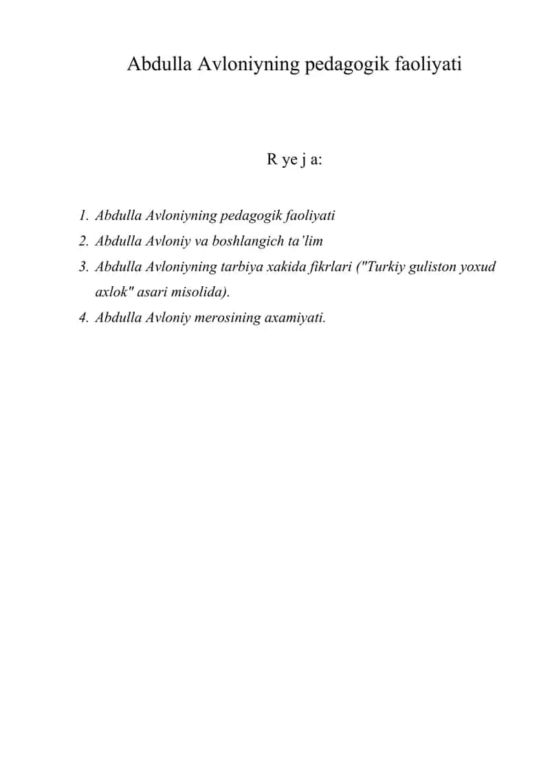 Abdulla Avloniyning pedagogik faoliyati 1