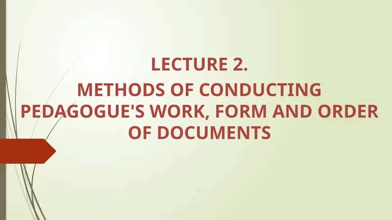 Pedagogical Documents 1