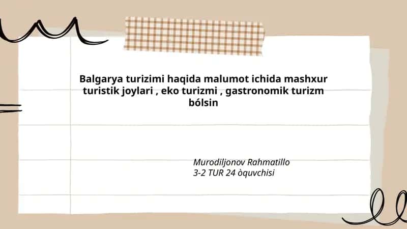 Balgarya turizimi 1