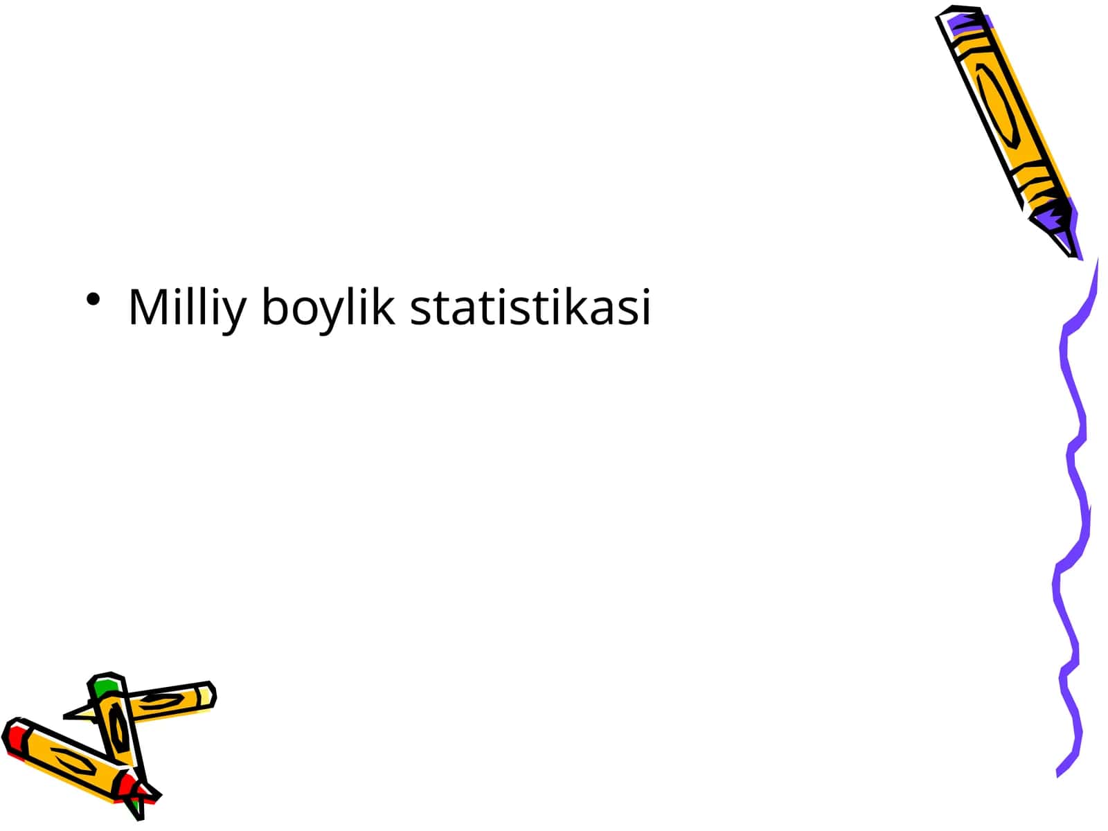 Milliy boylik statistikasi 1