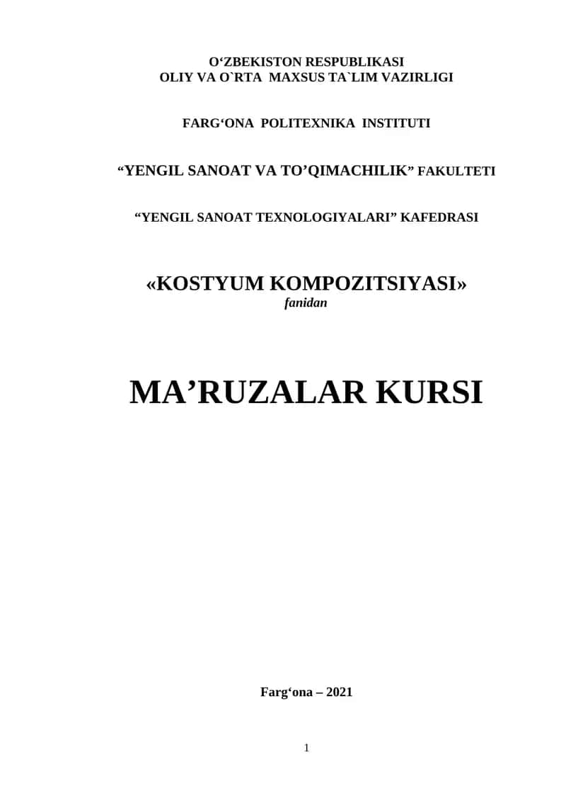KOSTYUM KOMPOZITSIYASI 1