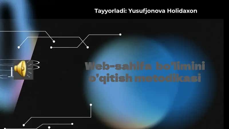 Web-sahifabo’liminio’qitishmetodikasi 1