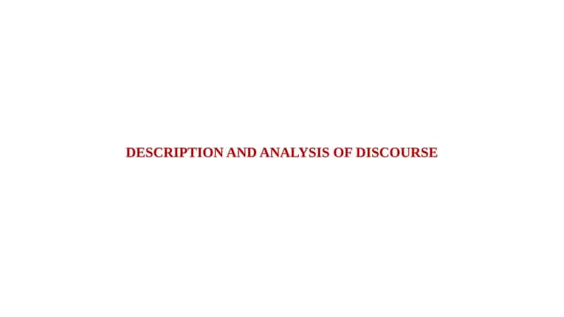 Types of Discourse 1