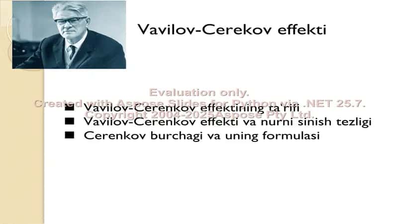 Vavilov-Cerenkov effekti 1