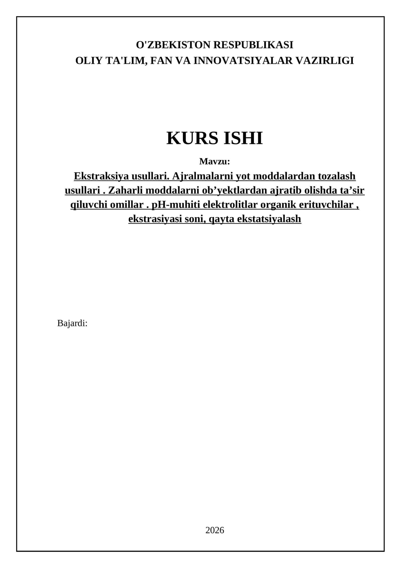 Ekstraksiya Usullari va Qo'llanilishi 1