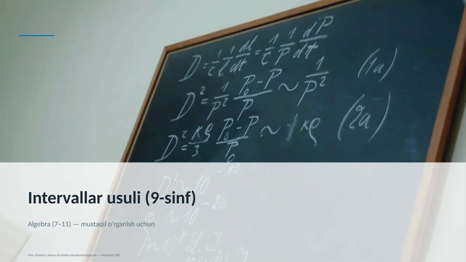 Intervallar usuli (9-sinf) 1
