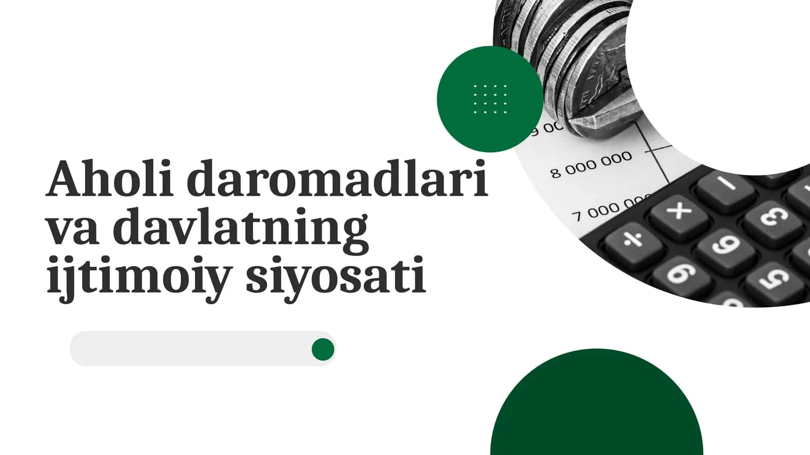 Aholi daromadlari va davlatning ijtimoiy siyosati 1