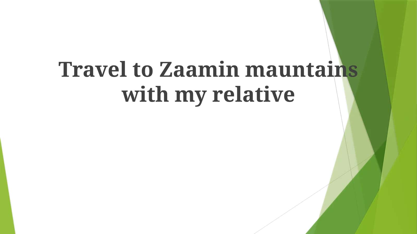 Memories Made in Zaamin 1