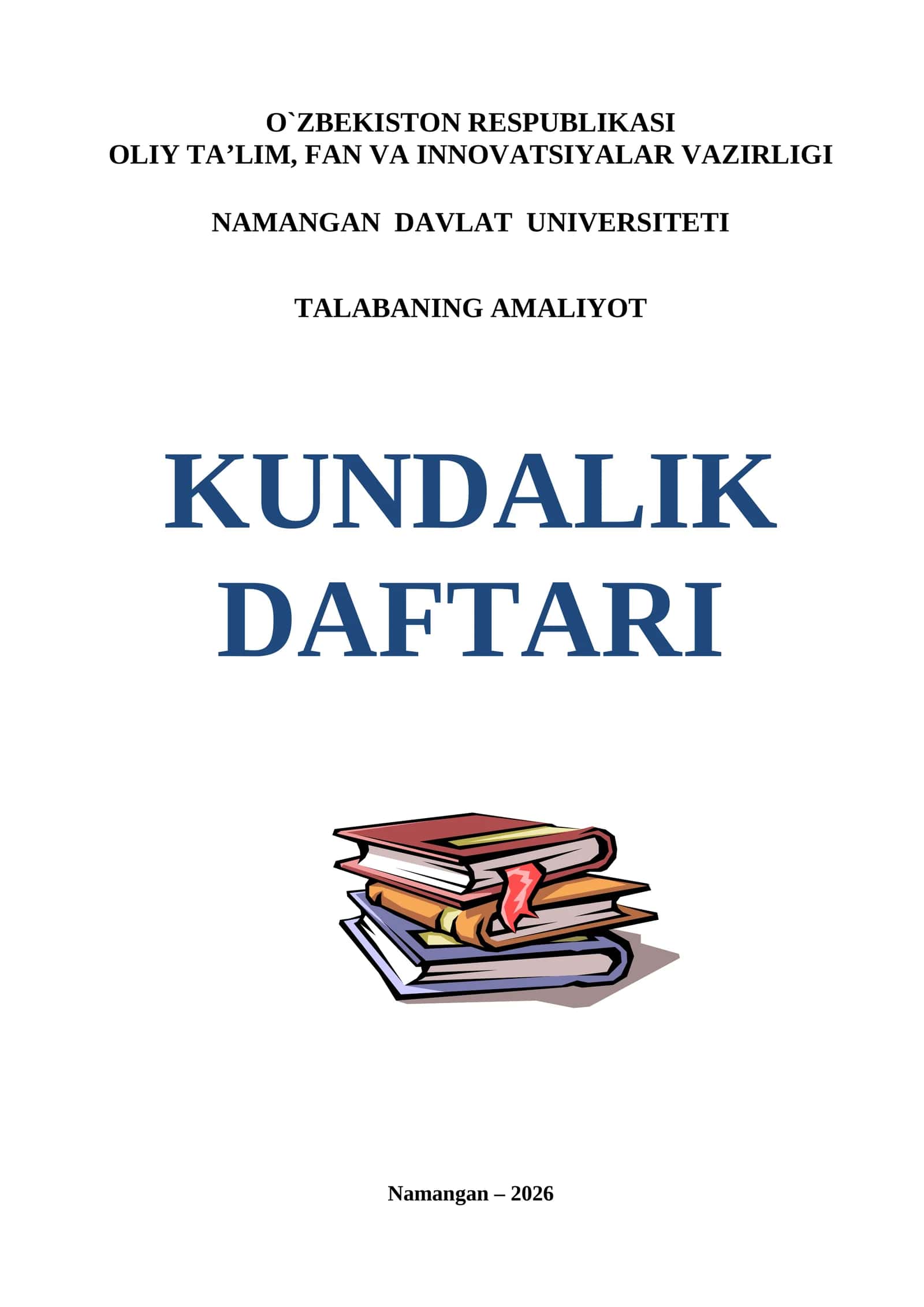 Kundalik Daftari 1