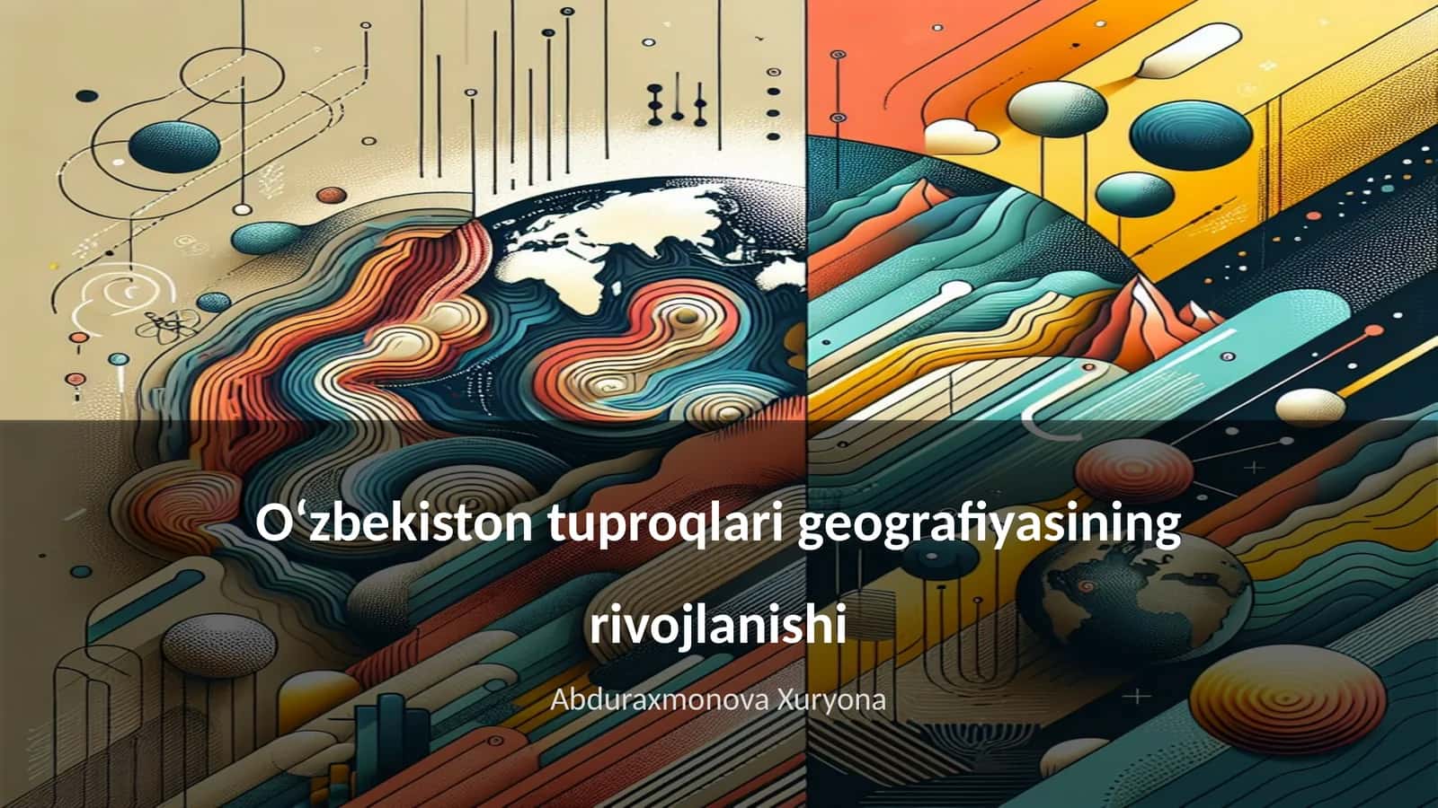 Oʻzbekiston tuproqlari geografiyasining rivojlanishi 1