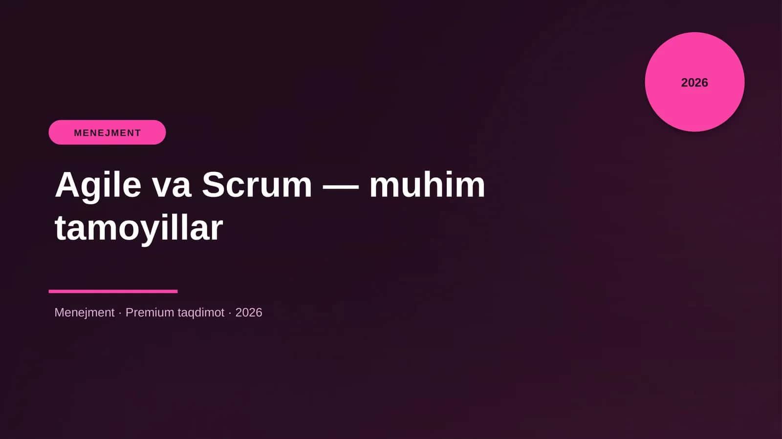 Agile va Scrum — muhim tamoyillar 1