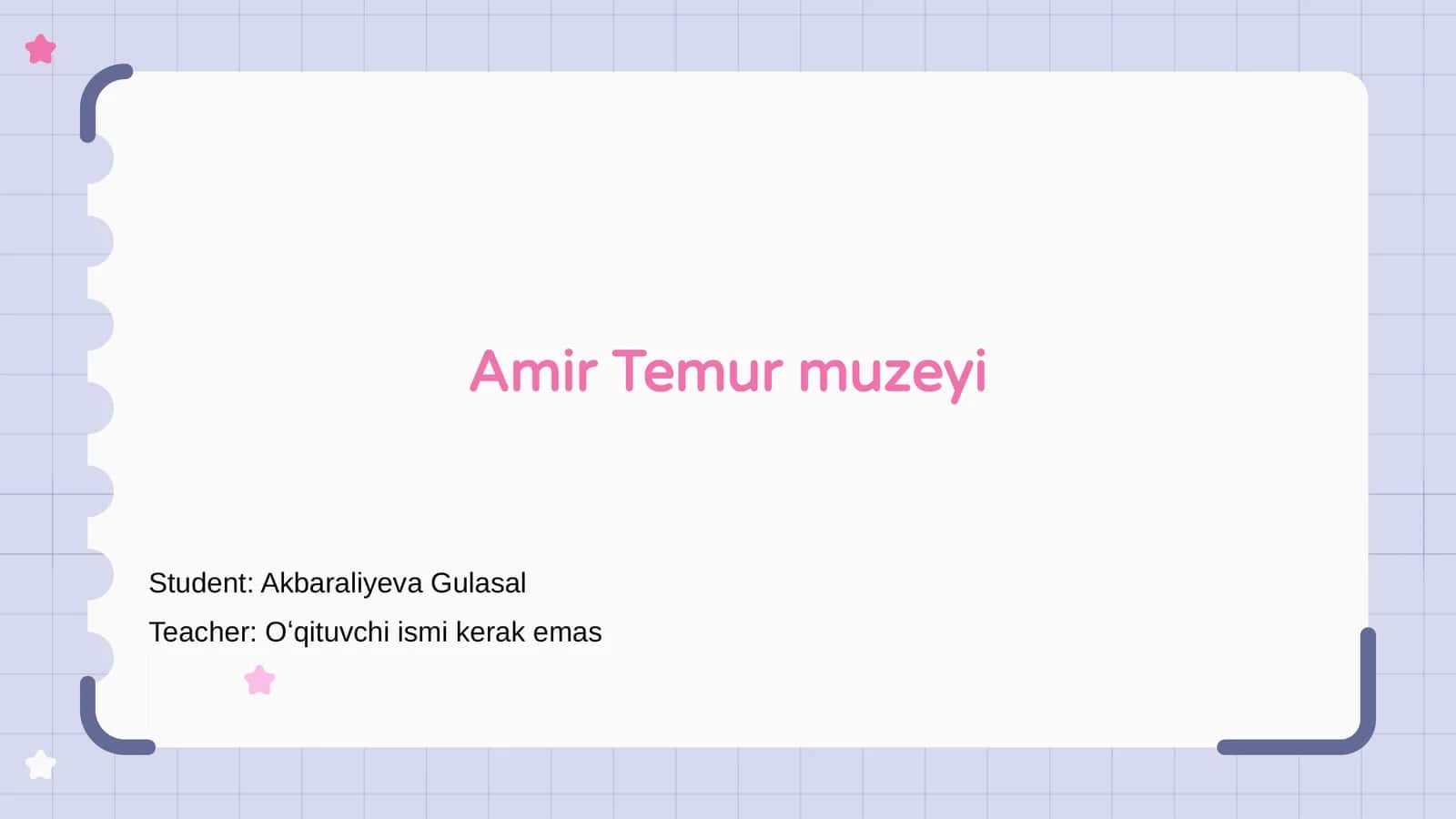 Amir Temur muzeyi 1