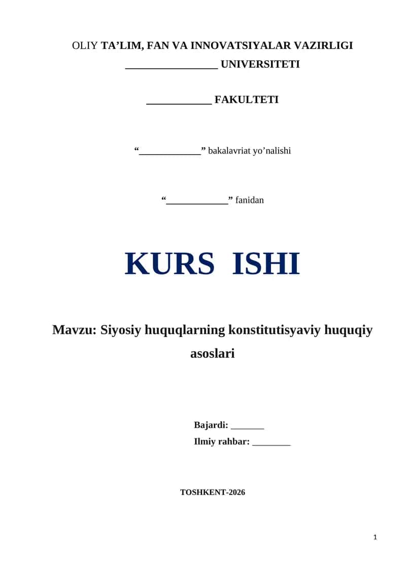Siyosiy huquqlar 1
