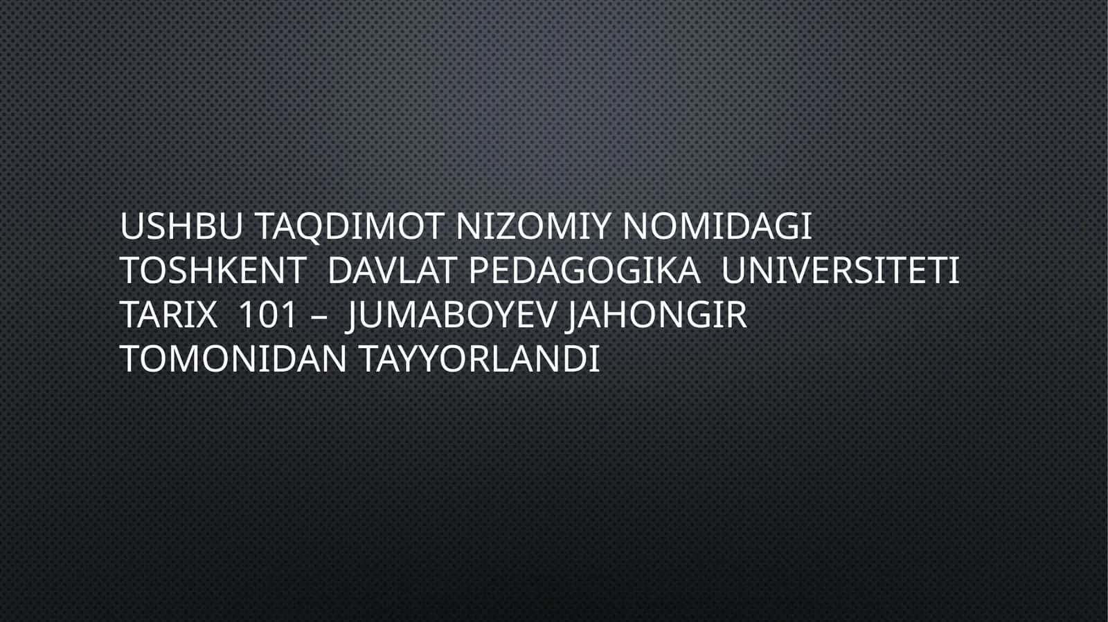 Zangiota ziyoratgohi 1