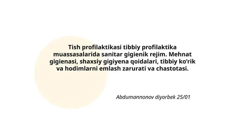 Tish profilaktikasi 1