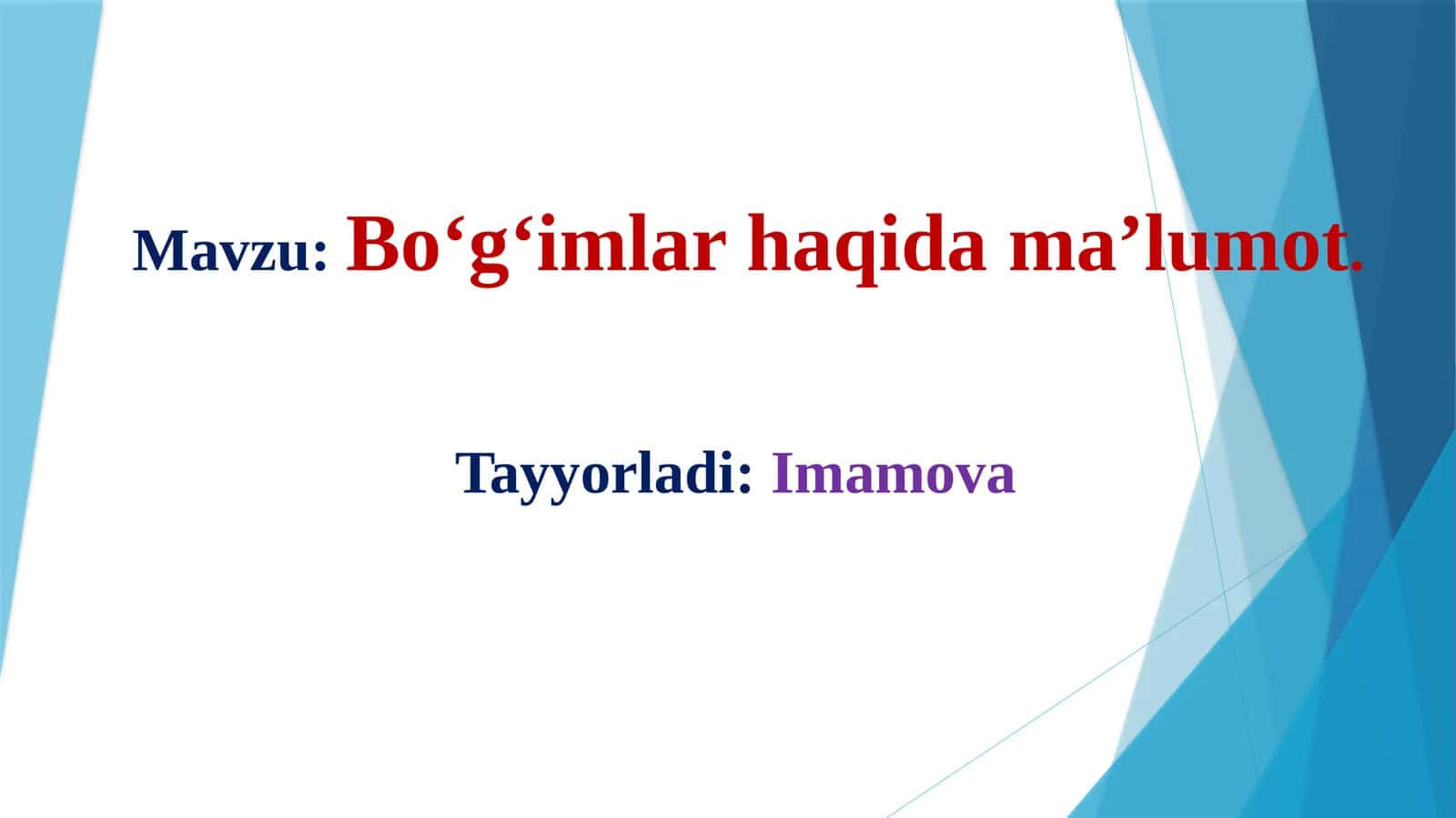 Bo‘g‘imlar haqida ma’lumot 1