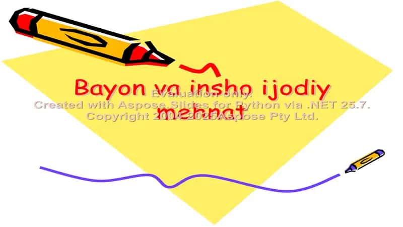 Bayon va insho ijodiy mehnat 1