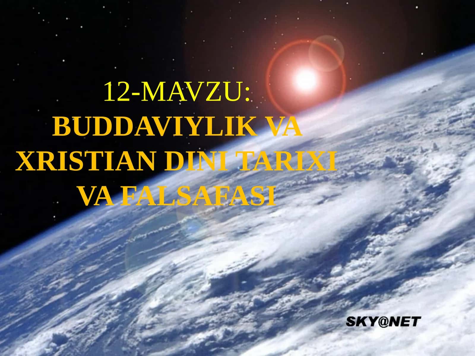 BUDDAVİYLİK VA XRISTIAN DİNİ TARİXİ VA FALSAFASI 1