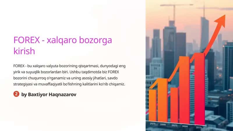 FOREX - xalqaro bozorga kirish 1
