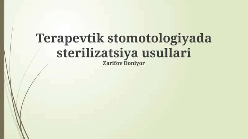 Sterilizatsiya usullari 1
