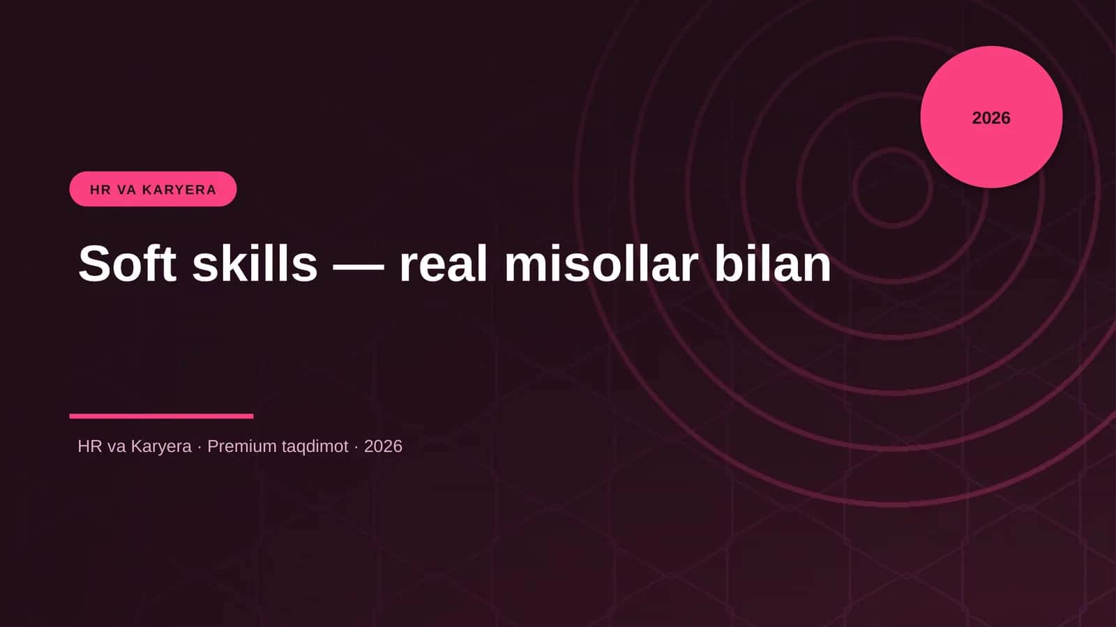 Soft skills — real misollar bilan 1