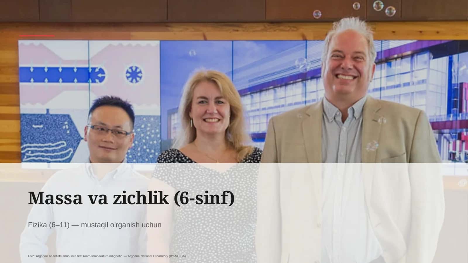 Massa va zichlik (6-sinf) 1