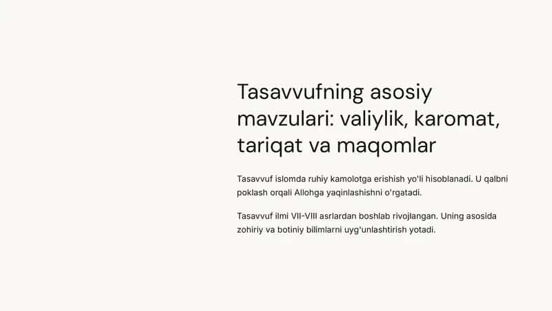 Tasavvufningasosiymavzulari 1