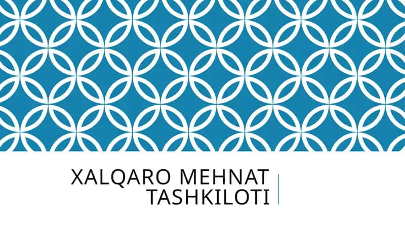 Xalqaro mehnat tashkiloti 1