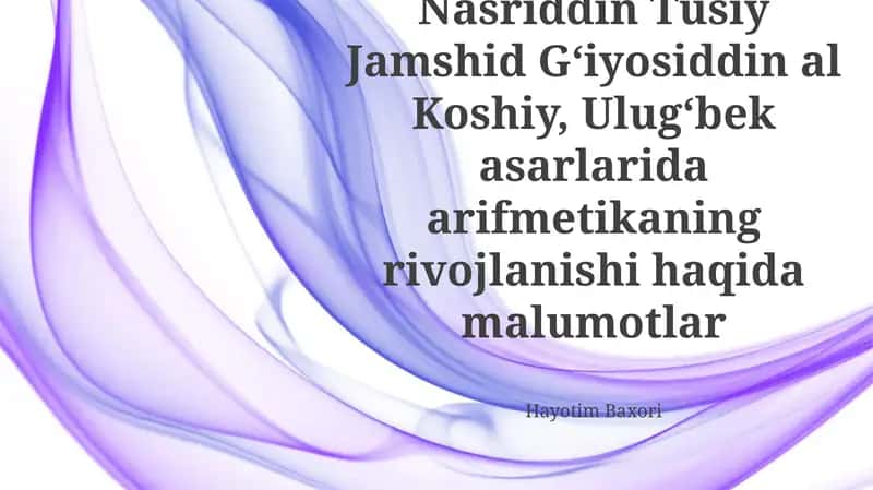 Ulugʻbek: Ilm-fan homiysi 1