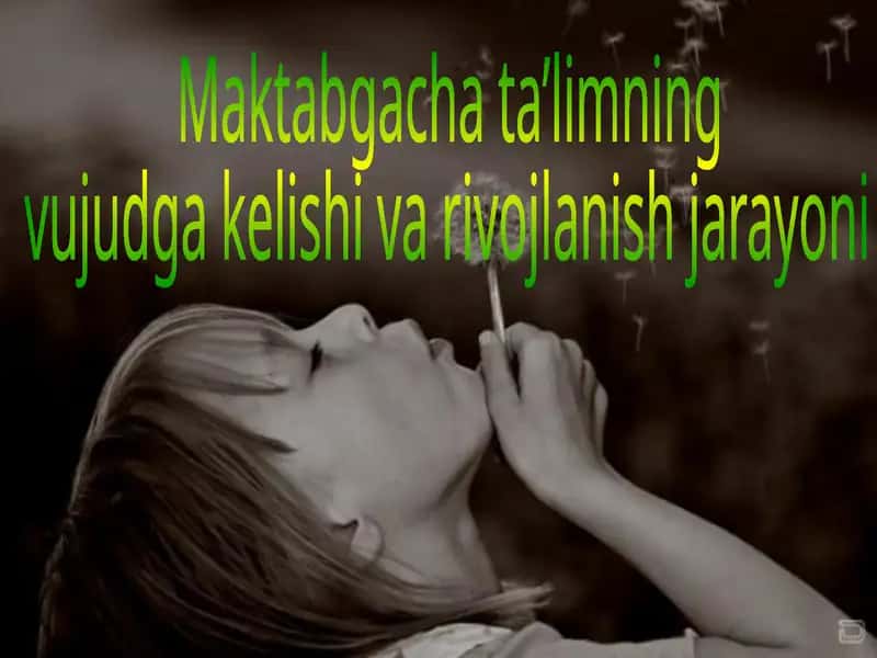Kichik maktabgacha Yoshdagi bolalar psixologiyasi 1
