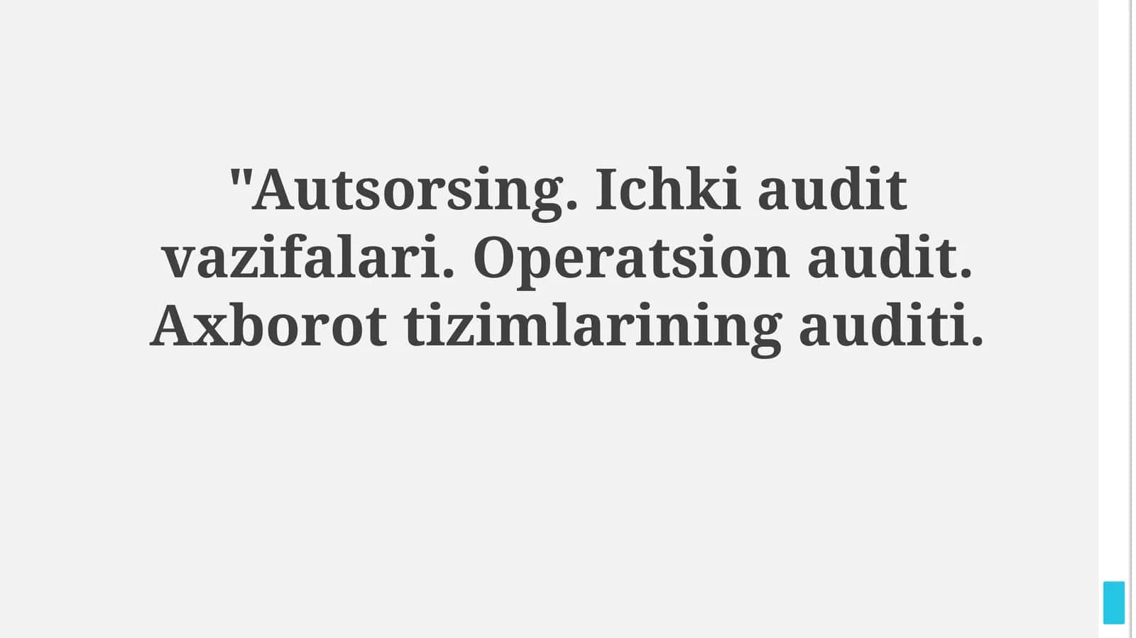 Ichki audit vazifalari 1