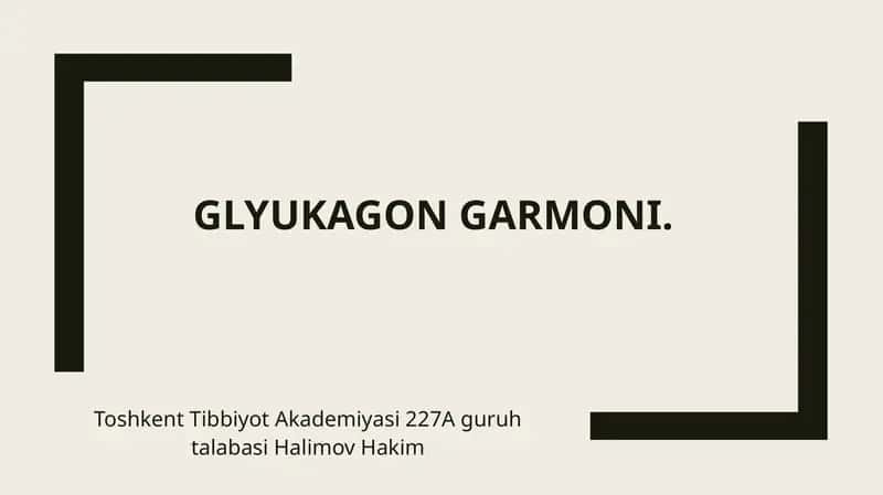 Glyukagongarmoni 1