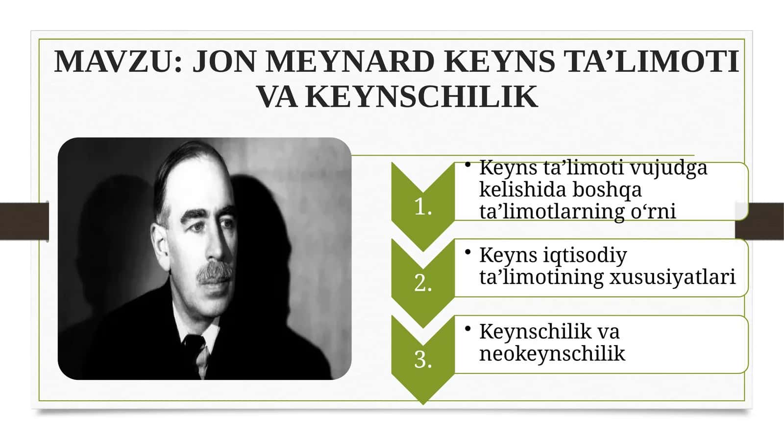 JON MEYNARD KEYNS TA’LIMOTI VA KEYNSCHILIK 1